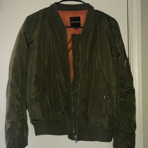 Olive Green Bomber Jacket